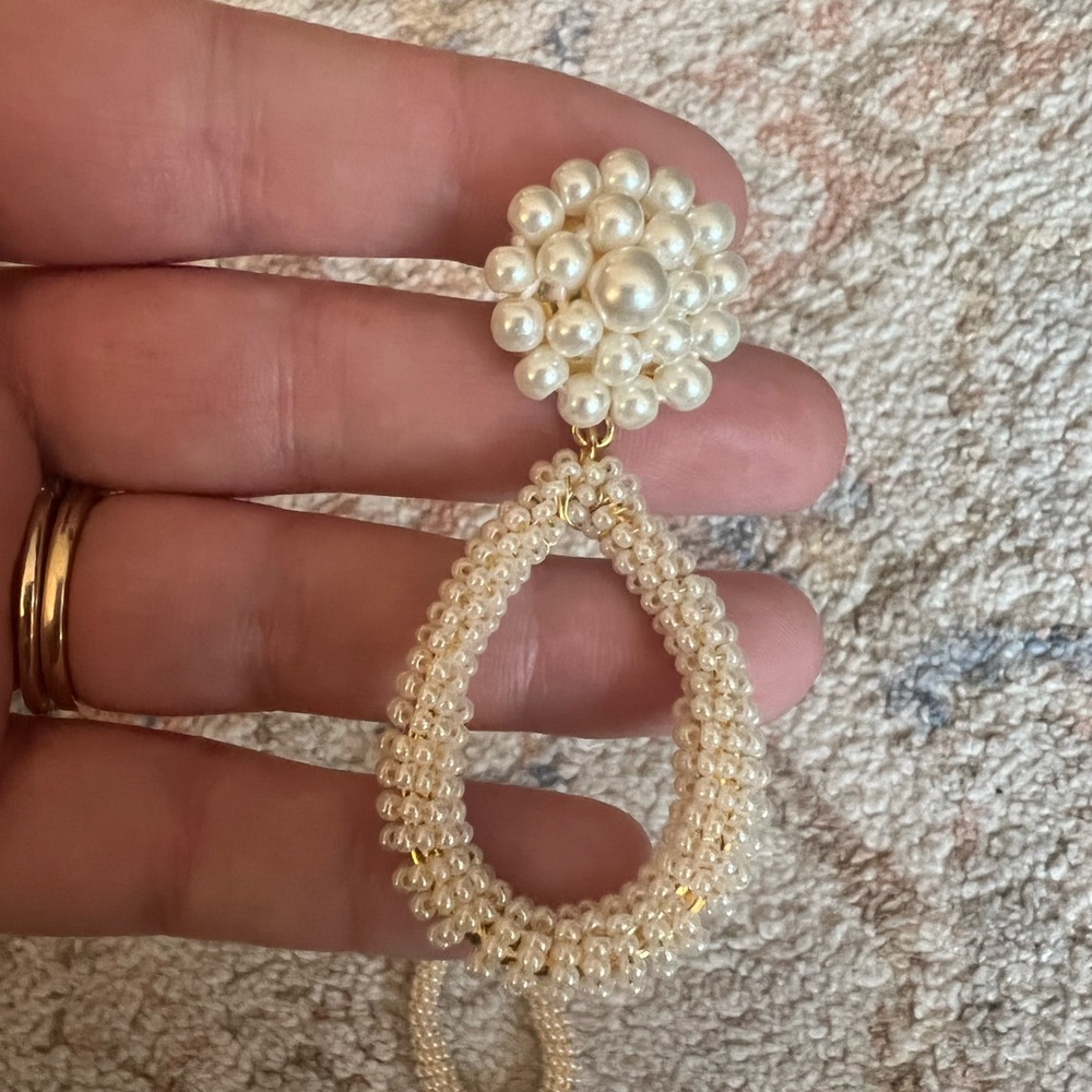 Lisi Learch pearl statement earrings